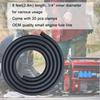 1/4 ID Fuel Gas Line Hose Fit For Briggs & Stratton Craftsman MTD Kawasaki Kohler Small Engines Generator Powersports W/ 20 Clamps Rubber Black 8