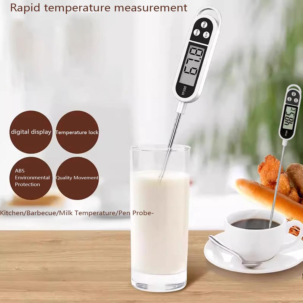 1pc Digital Cooking Thermometer, Real-time Reading of Kitchen Thermometer, Suitable for Meat, Seafood, Barbecue