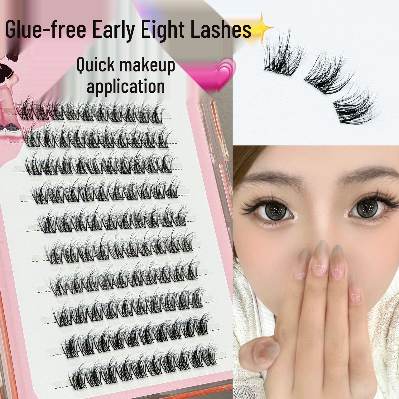 

5D Glue-Free Lazy Eyelashes: Fluffy Mink, Ten Rows, On-Camera Ready