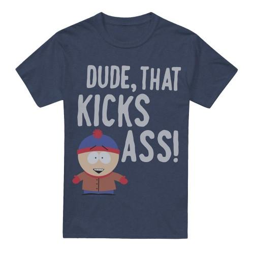South Park Unisex Adult Stan Kicks Ass T-Shirt