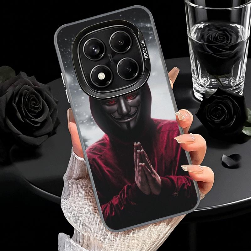 Anonymous V Mask Soft Phone Case for Samsung Galaxy S24 S25 FE S26 Edge S23 Ultra S22 Plus S21 + Shockproof Cover Back Shell