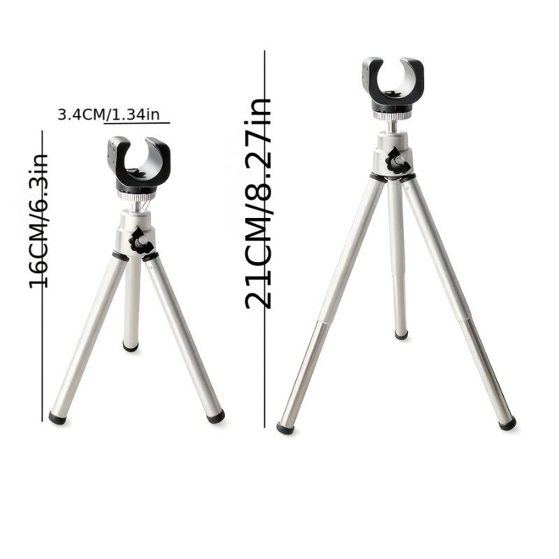 Portable Adjustable Fishing Tripod Stand – Aluminum Alloy, Lightweight & Sturdy with Ergonomic Grip & Flashlight Holder for Lake