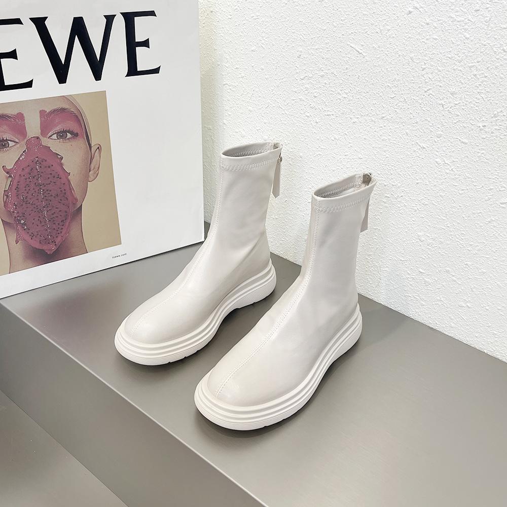 Cizme Cizme de damă Cizme de cavaler Toamnă/Iarnă Cizme Chelsea Cizme Cizme lungi Lână cu talpă groasă Cizme Martin Cizme înalte