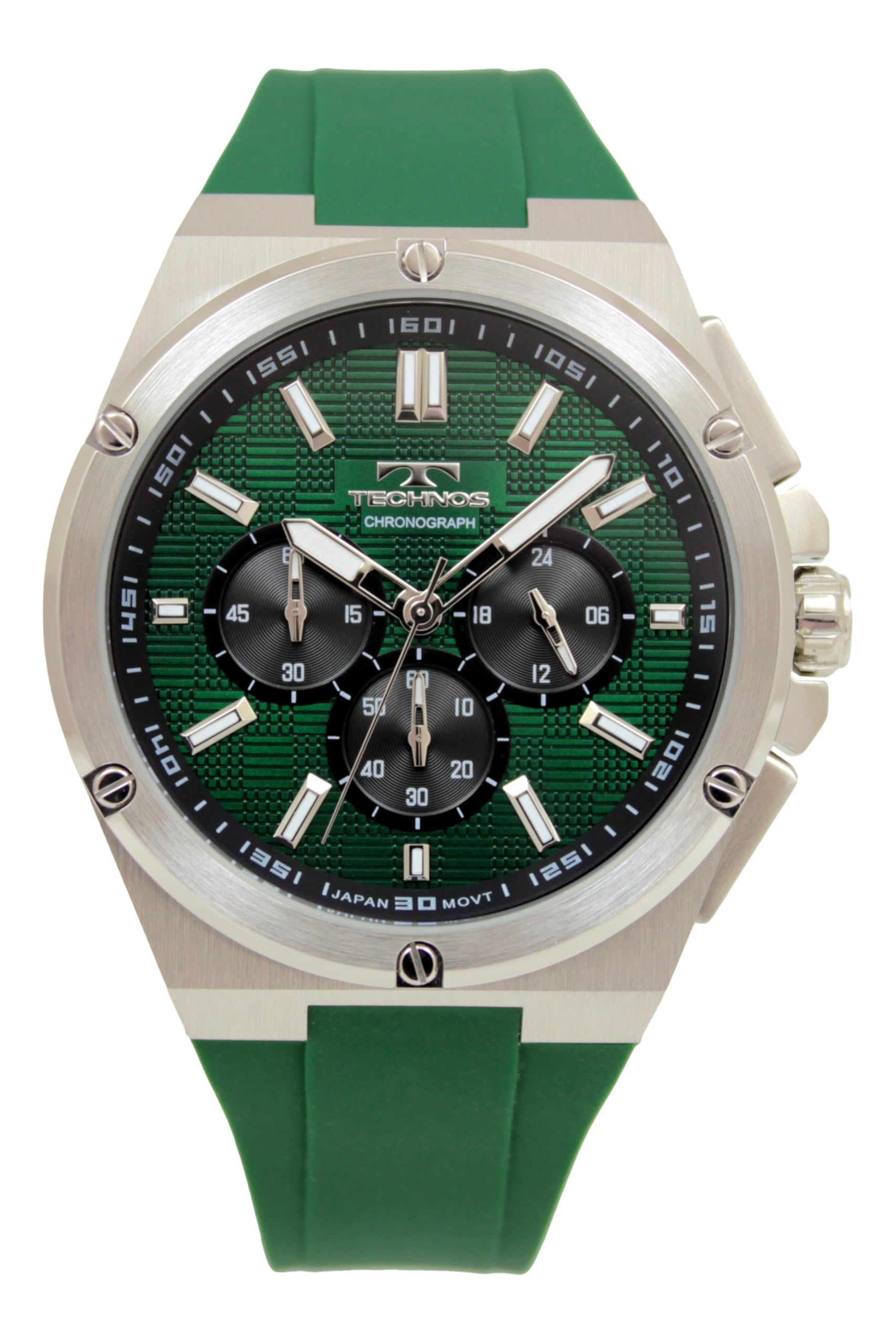

Technos T6C27SM Green Chronograph Watch Men s зелёный