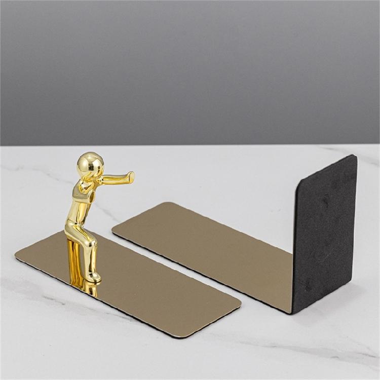 Practical Bookends Creative Book End Desk Bookshelf Kung Fu Man Book Support Book Holders Shelf Decorative Bookends
