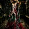 Hot Sale Craft V-Neck Sweet Ladies Halloween Dress Ladies Dress