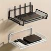 Router Wall Hanging Shelf Projector Shelf Wall Mount Floating Shelves Punching-Free Storage Rack for Bedroom Living Room