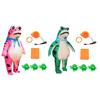 Inflatable Frog Costume for Adults Kids Funny Blow Up Frog Costume with Air Pump Frog Onesie Suit for Halloween Party