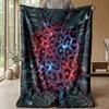 Neon Leopard Abstract Art 1 Theme blanket Lightweight Warm Flannel Blanket Decorative Throw Blanket for Home Decoration