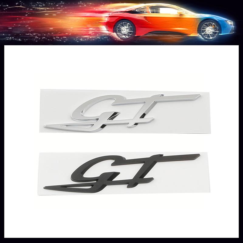 Car 3D ABS GT Logo Badge Emblem Decals Sticker For Levante Quattroporte Ghibli Modena GT MC20 Styling Accessories