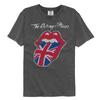 The Rolling Stones Union Jack Hot Lips British Flag Men's T Shirt Band Merch