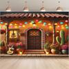 Background fabric, Mexican style, polyester background fabric, suitable for living room decoration and bedroom decoration