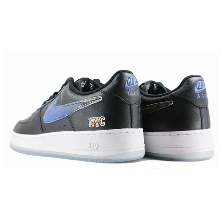 Kith x Nike Air Force 1 Low NYC Away Sneakers Unisexe Noir Team-Orange Rush-Blue CZ7928-001