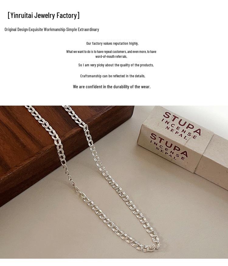 Colier Yinruitai S925 Argint Sterling Os de Șarpe - Bijuterii Versatile, High-End