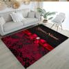 Rose Personalized Text Area Rug Perfect for Decorate Room Outdoor Playrooms Hallway Anti-slip Rug Office Home Decor Birthday/Christmas Gift