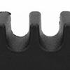 Compact Block Shape Pool Cue Holder Three Slot Cutouts Billiard Accessory  Table Edge