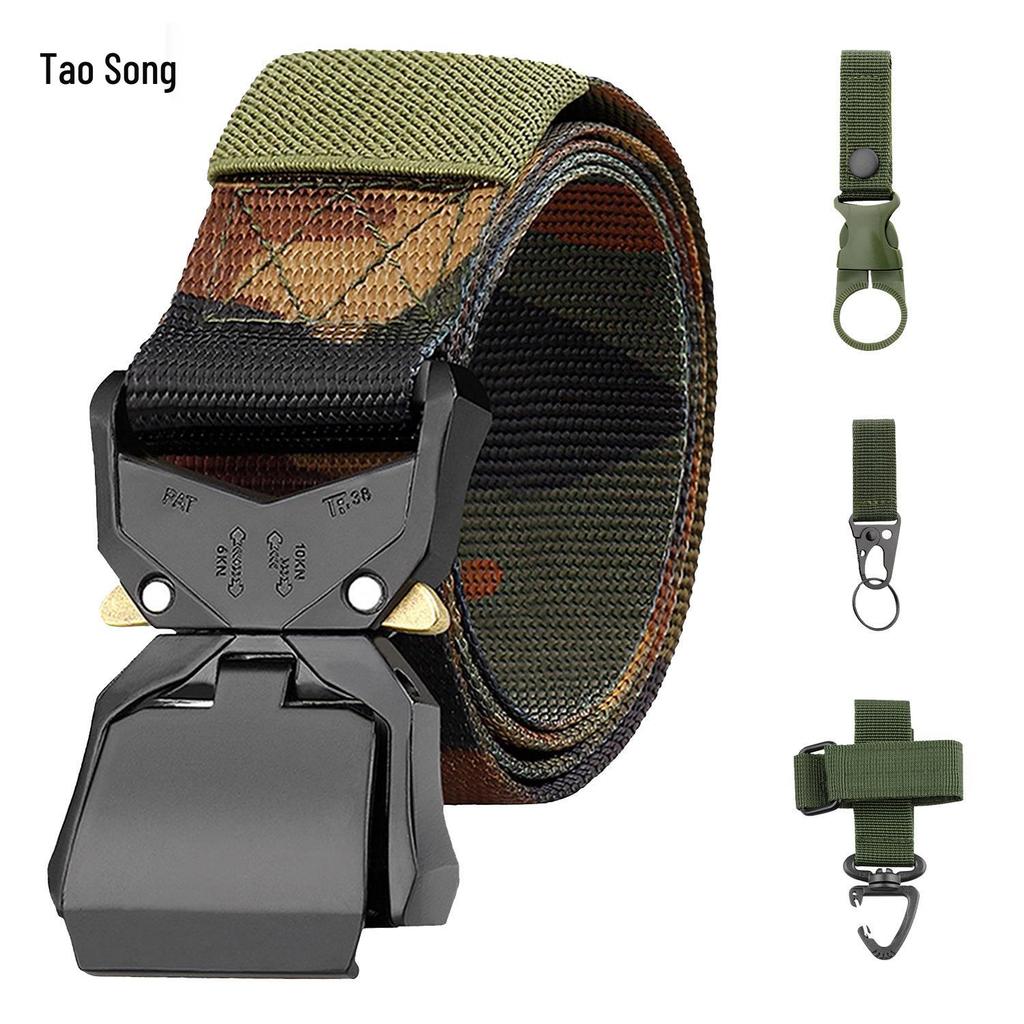 Men’s Tactical Quick-Release Nylon Belt with Cobra Alloy Buckle