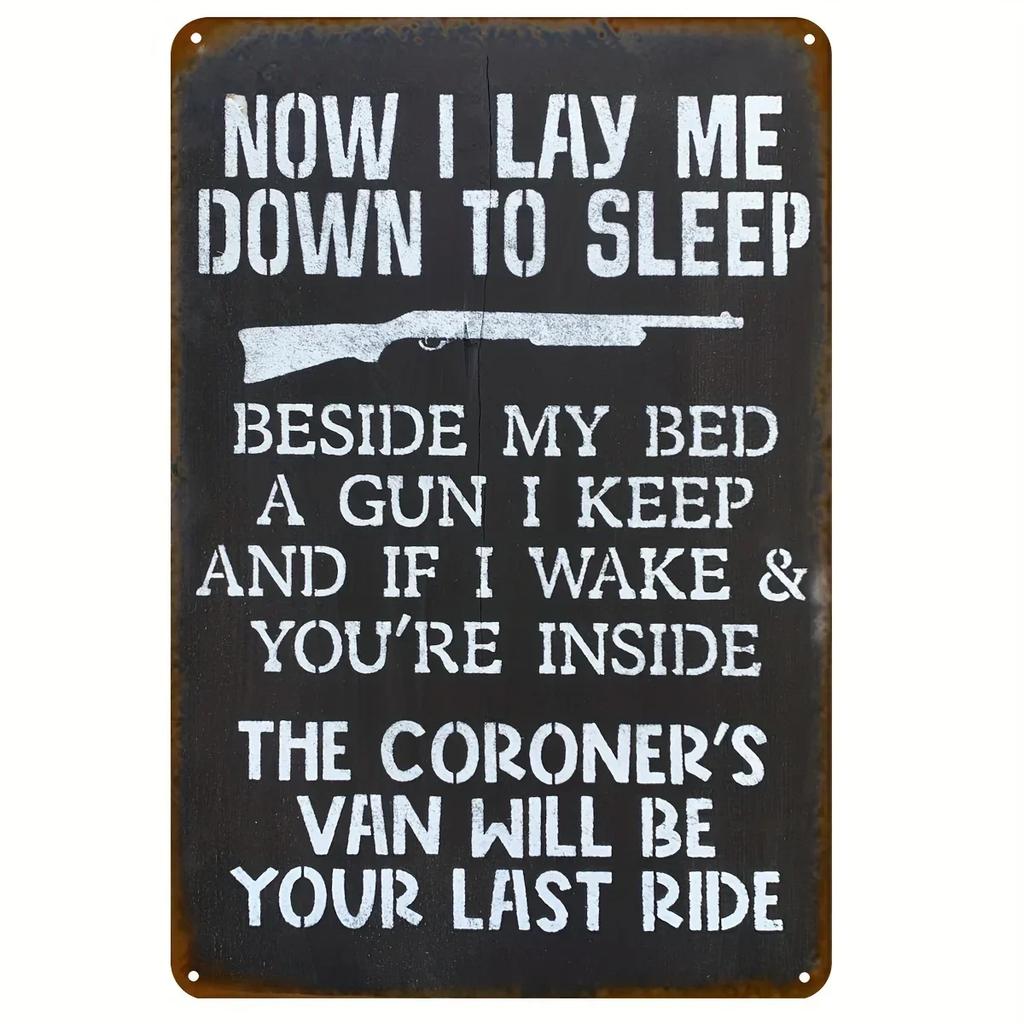 Exclusive Vintage 3D “Beware” Metal Sign - Premium Quality Metal with Eye - Catching 3D Design, Ideal Wall