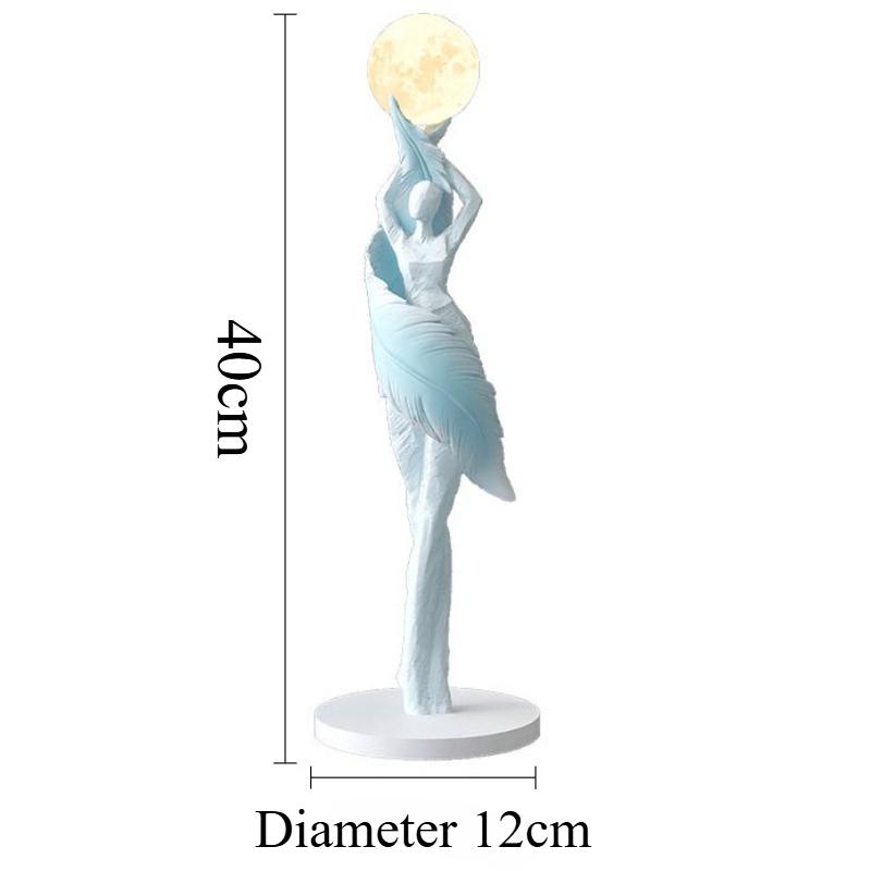 

Creative Ornaments Aesthetic Figurines Modern Interior Sculptures Room Decoration Accessories Bedroom Decor Home Decorations світло-синій колір