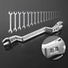 Clé à fourche réglable en forme de fleur de prunier, clé à fourche à double tête, outils de réparation automobile multifonctionnels à serrage automatique