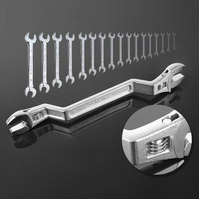 Adjustable Plum Blossom Wrench Double Headed Open-end Wrenchs Multifunctional Self-Tightening Opening Automotive Repair Tools