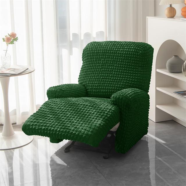 Gekräuselter Seersucker-Liegesofabezug, geteilter Stil, Sofabezug für Wohnzimmer, elastischer Lazy Boy-Stuhlbezug, Sesselbezug