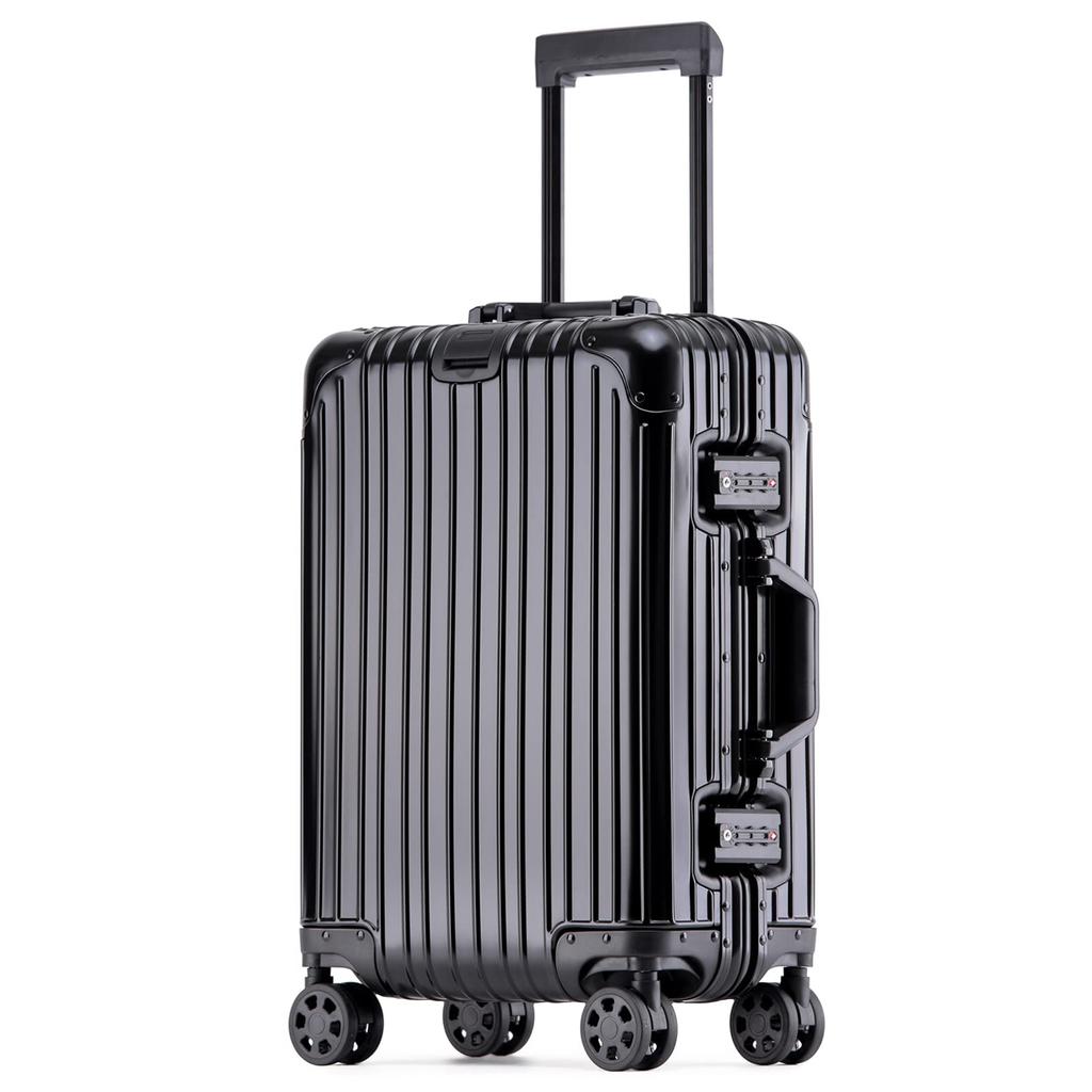 Suitcase Carry Case Aluminum Frame Travel Business Business Trip Shockproof TSA Lock 360 Degree Rotation Frame Type Carry Bag 8 Colors Stylish XB30 1