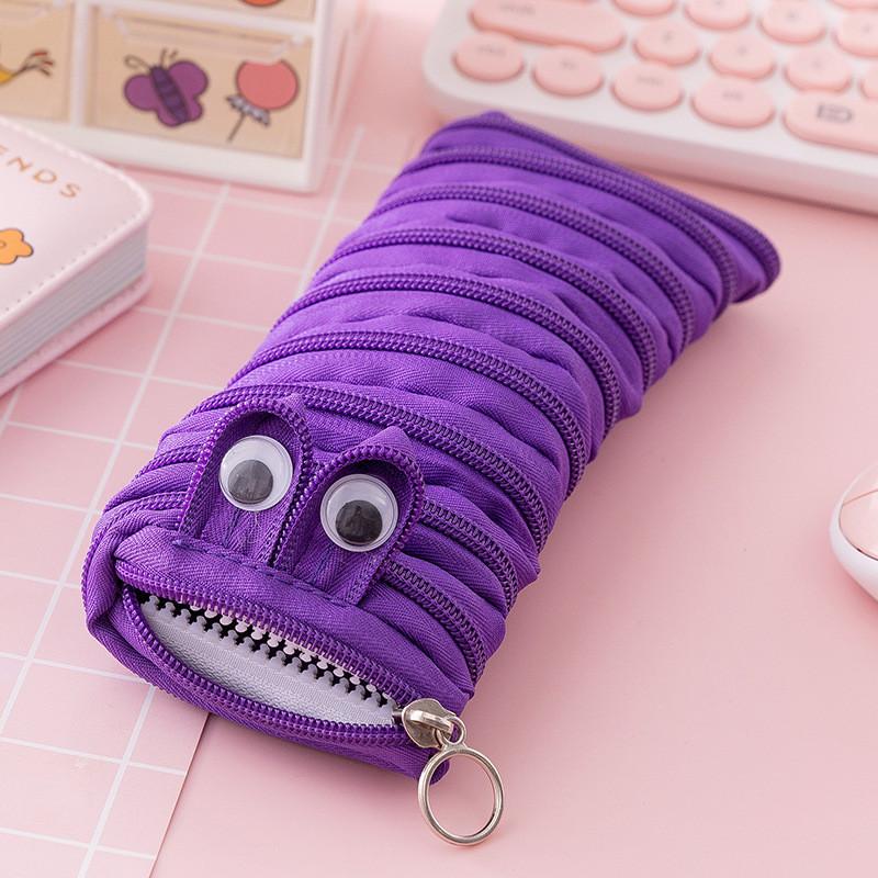 Entzückendes Canvas Reißverschluss Federmäppchen Für Kinder Niedliche Kreative Koreanischer Stil Schreibwaren Tasche