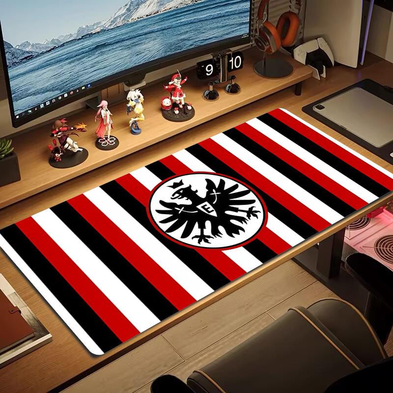 Tappetino per Mouse Colore Eintracht Frankfurt Grande Cuscino per Tavolo da Gioco Antiscivolo per Laptop Tablet Mousepad Grande Tappetino XXL Mini PC Playmat Con Bordo Bloccato