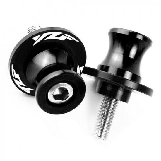 Black Swingarm Spools Slider Stand Screws M6 For Yamaha YZF R1 R3 R6 