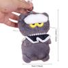 Cute Anime Angry Cloud Cat Plush Keychain Soft Fluffy Cartoon Kitten Plushie Doll Kawaii Kpop Idol Stuffed Pendant Bags Decor