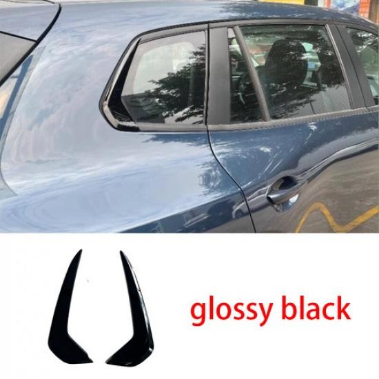 For Mazda CX-50 2023-2024 glossy black Rear Window Trim Molding Cover trim 2PCS