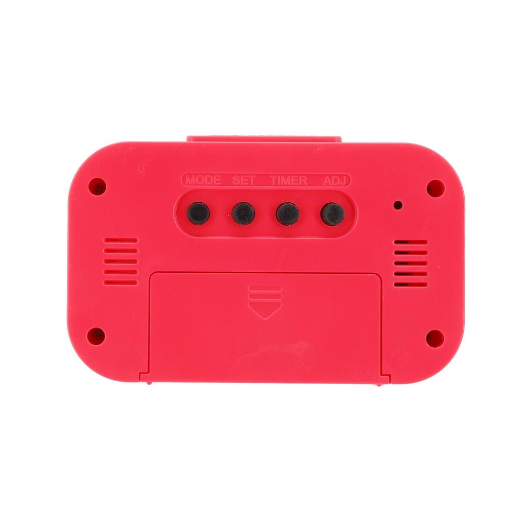 Digital Alarm Clock Color Options Date Temperature Display Desktop Decor