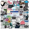 50Pcs Cool Engineer Programming Network Coding Hacker Meme Stickers Vinyl Diy Computer Laptop Motorcycle Helmet Car Sticker