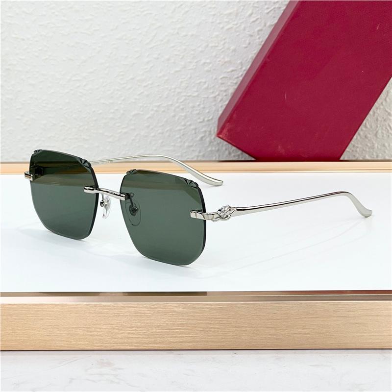 

Unisex Fashion Square Metal Sunglasses - Trendy Photochromic Eyewear for Holidays and Parties (Model: CT0731S) Standard