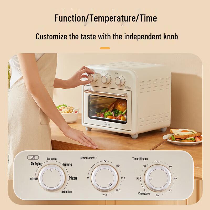 Midea 15L Electric Oven Air Fryer Combo CN plug (adapter included)