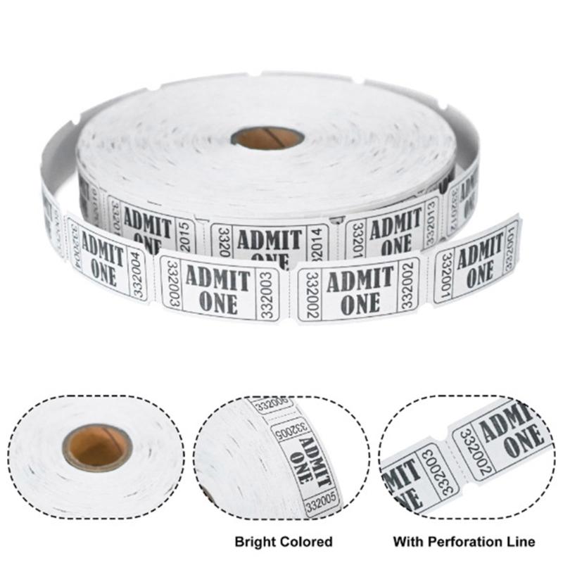 Lottery Roll Double Size Adhesize Paper Instantly Distribution Tokens For Trade Event And Educational Institutions