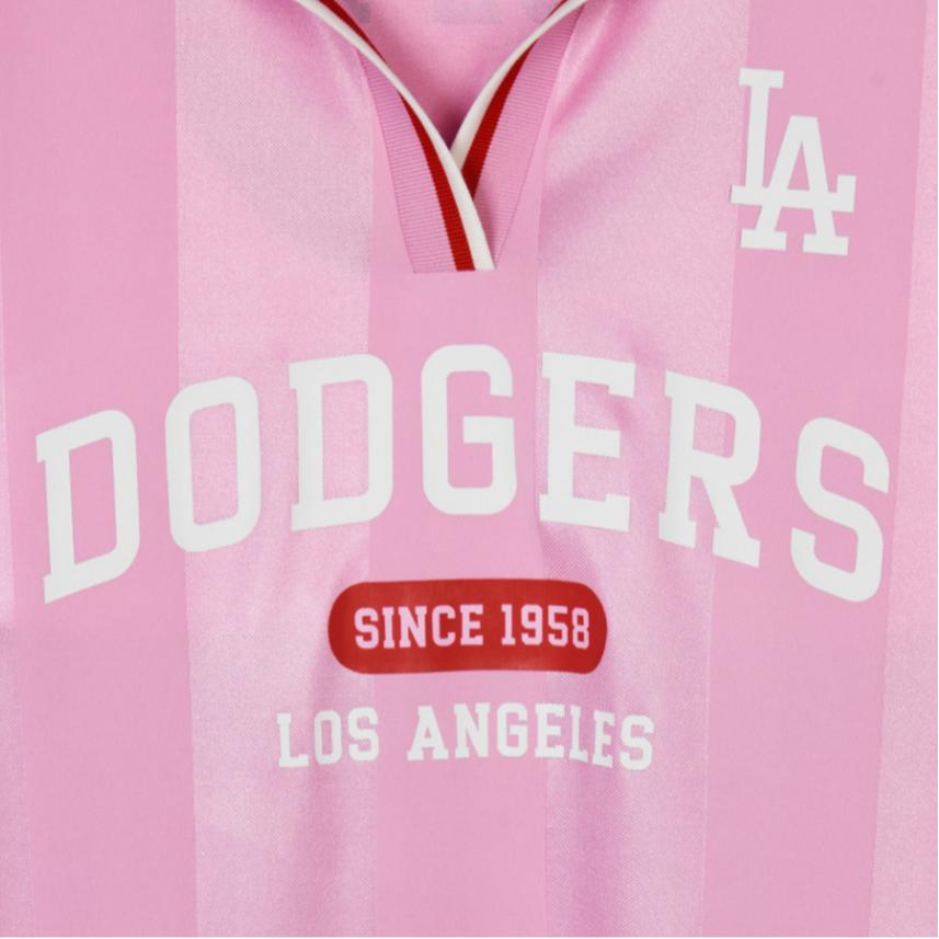 New MLB Los Angeles Dodgers Retro Soccer Jerseys Women's Pink 3FTSV1743-07PKP