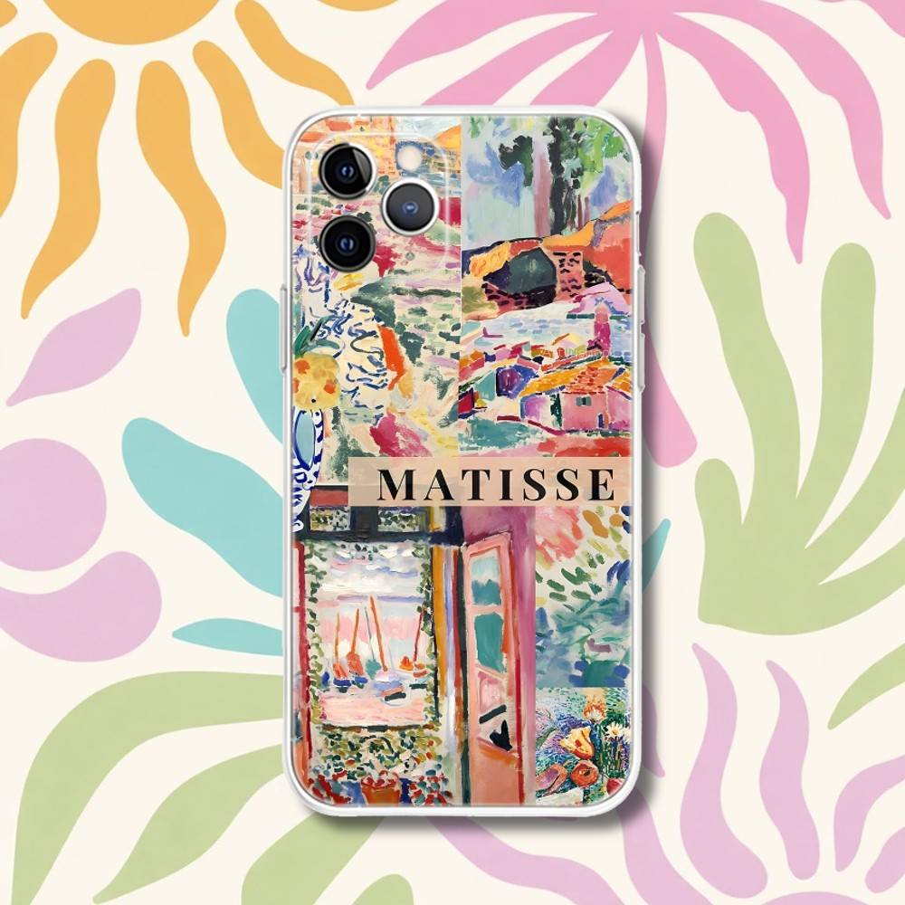 H-Henri Matisse Paintings Art Phone Case For iPhone 17,16,15,11,12,14,13 Pro Max Plus Mini X,XS,XR,7,16E Air Transparent Fundas