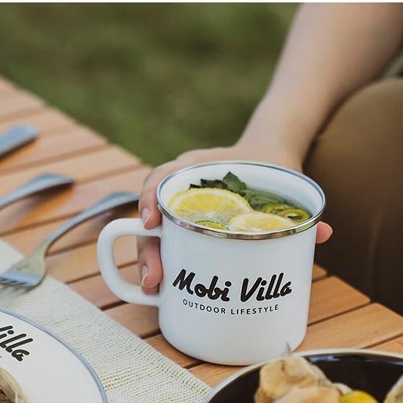 MOBIGARDEN Feast 350ml Enamel Camping Mug
