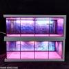 Maßstab 1/64 Auto Garage Diorama USB LED Licht Realistisches Parkplatz Vitrine für Modellautos Miniaturfahrzeuge Dekorationen