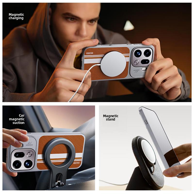 For OPPO Find X9 Pro Case New Fashion PU Magnetic MagSafe Protective Back Cover Case For OPPO Find X9 X9Pro Phone Shell