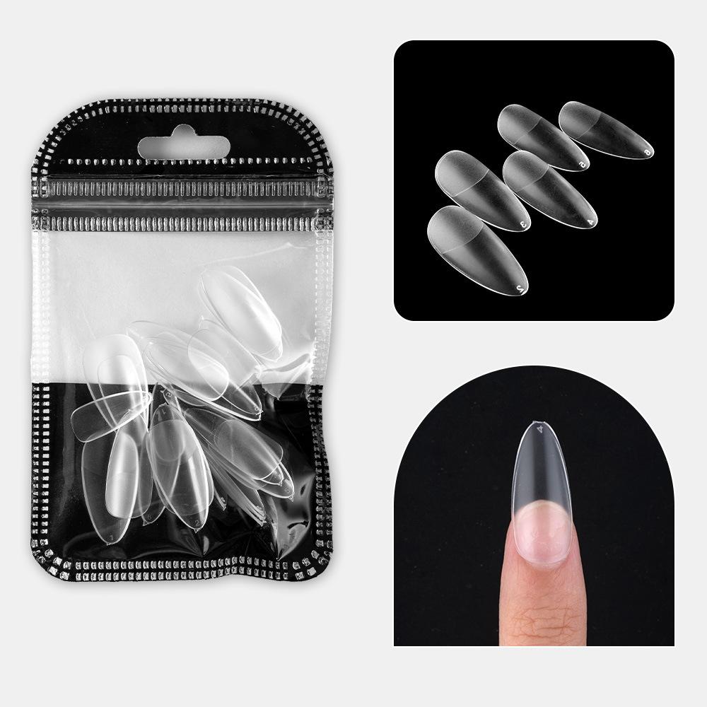 Nail Art Tablets Ultra-Thin And Seamless Half-Stickers, Full Stickers, Matte Square Long Water Droplets, Almonds, No-Carving And Grinding Fake Nail