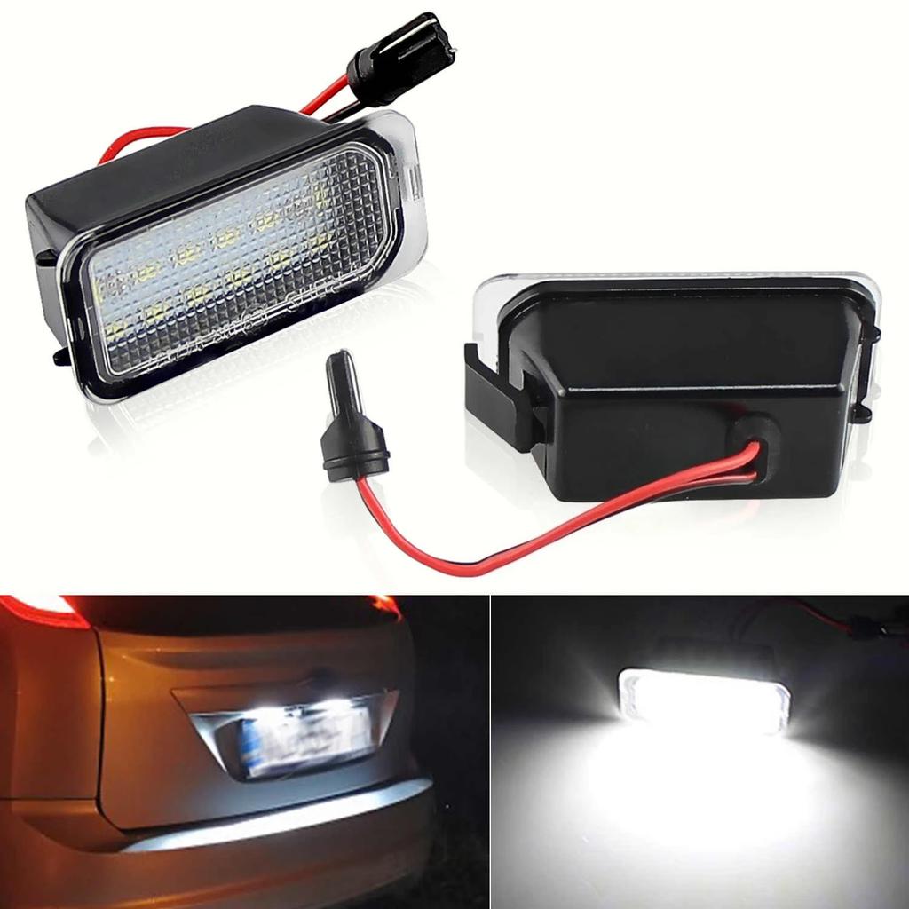 1/2Pcs License Plate Light for Ford KUGA S MAX MONDEO MK4 MK5 MK2 FIESTA 2008-2019 FOCUS ABS Plastic 12V LED Number Signal Light