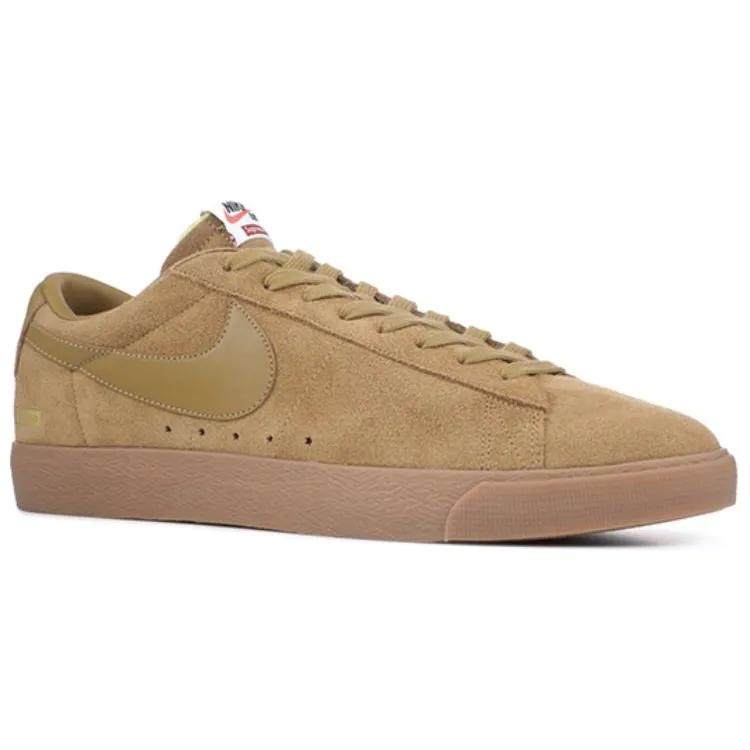 Nike SB Blazer Low GT 'Golden Beige' (Unisex) Brown / Gum Skateboard Shoes 716890 229
