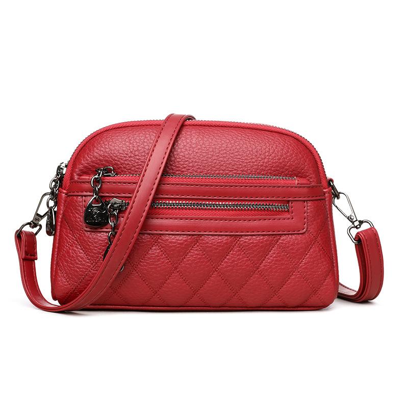 Diamond-shaped Urban Simple Single-shoulder Crossbody Bag Fashionable Oval Small Crossbody Bag