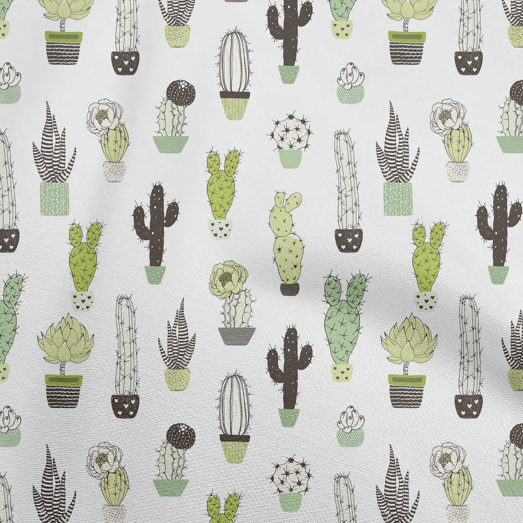 

OneOone Cotton Flex Dusty Grey Fabric Cactus Tkanina для шиття у дворі, надрукований своїми руками швейні приладдя для одягу, 40 дюймів 42 Inch Wide - Viscose Chiffon білий
