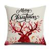 Red Plaid Christmas Linen Pillow Cover New Home Sofa Cushion Cover Cushion Cover
