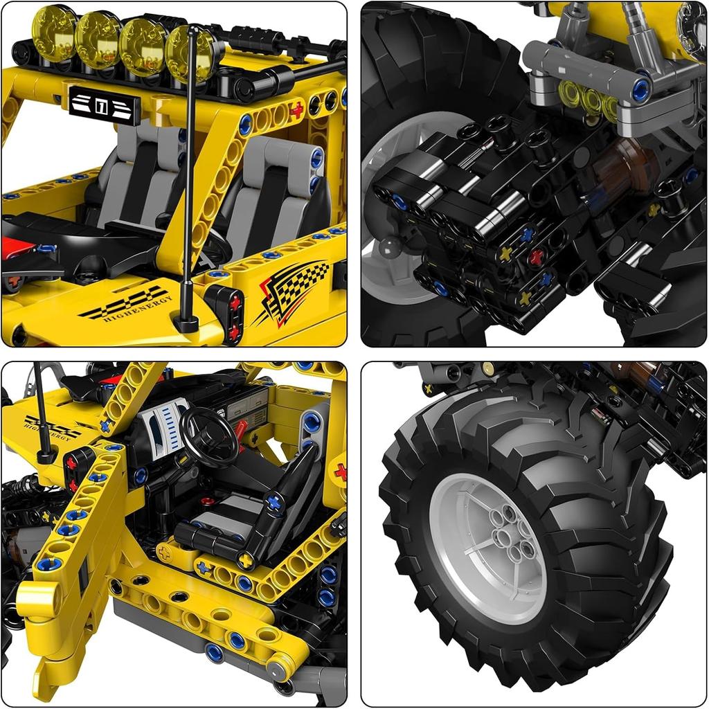Mould King 18021 Technical Car Building Block The Remote Control Climbing Vehicle Model Assembly Truck Brick Kids Christmas Gift