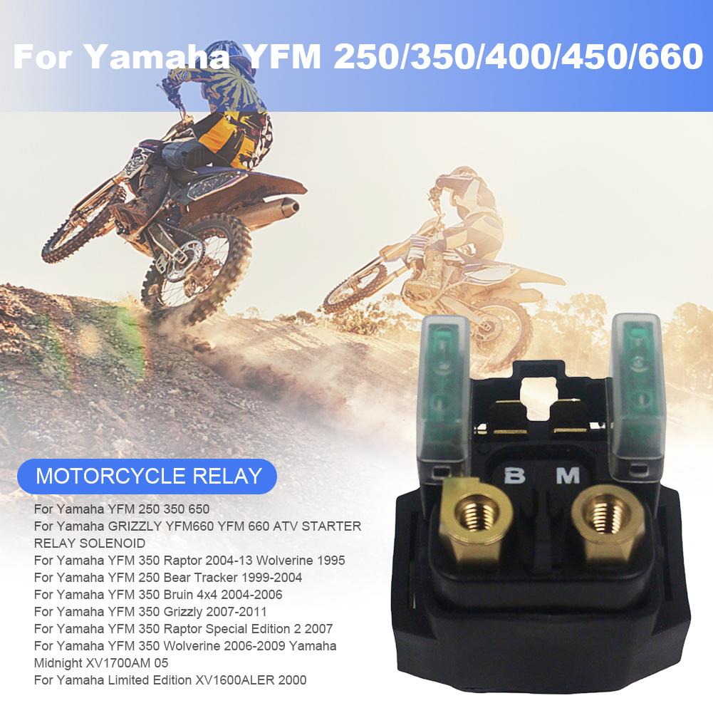 Démarreur électrique de moto Système de démarrage du moteur Interrupteur à clé d'allumage pour Yamaha YFM 350 Grizzly Bruin Raptor Wolverine
